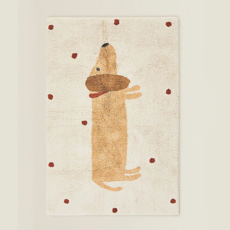 Furry Mat for Children Kids Plush Carpet Fluffy Rug Kawaii Room Decor Entrance Door Mat Rugs Baby Carpet for Living Room Modern