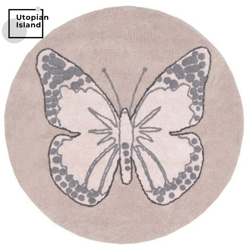 Baby Carpets Living Room Dining Unicorn Carpet Furry Mat for Children Fur Rug Soft Bedside Carpet round Rug Plush Bedroom Carpet