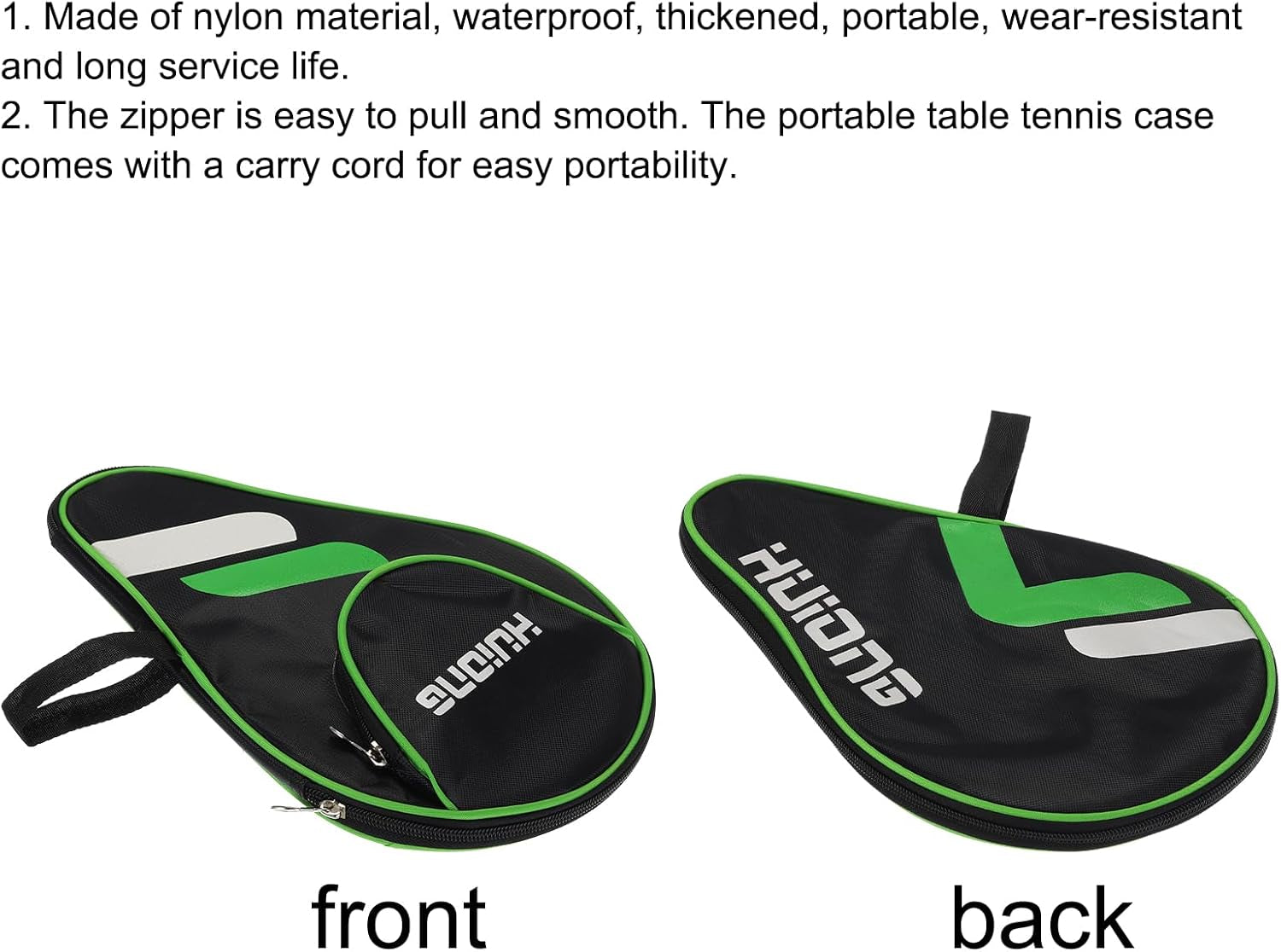 Table Tennis Racket Case Cover, Table Tennis Racket Paddle Carry Bag with Ball Storage Pocket
